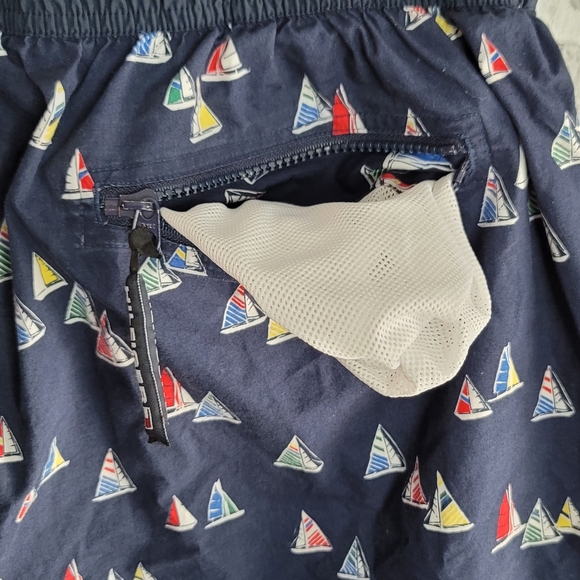 Tommy Hilfiger Tommy Trunks Sailboat Print Vintage Swim Trunks Men's Size XXL - Picture 7 of 10